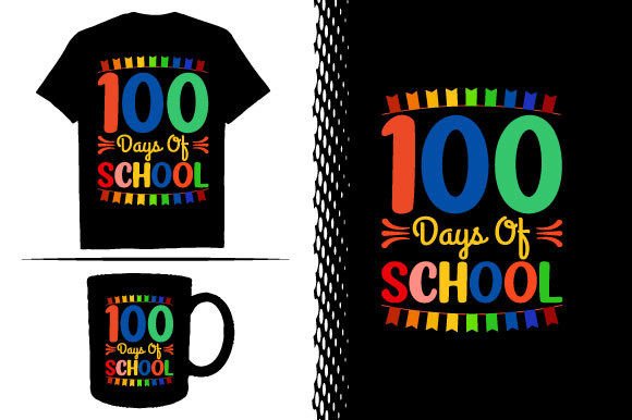 100 Days Graphics for T-Shirt Designs