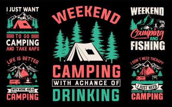 Camping Graphics for T-Shirt Designs