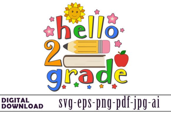 Hello 2 Grade Graphics & Illustrations Review