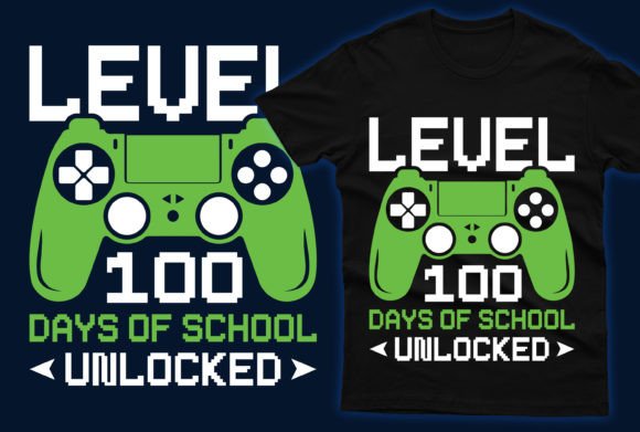 Level 100 Days School Graphics & Print Templates