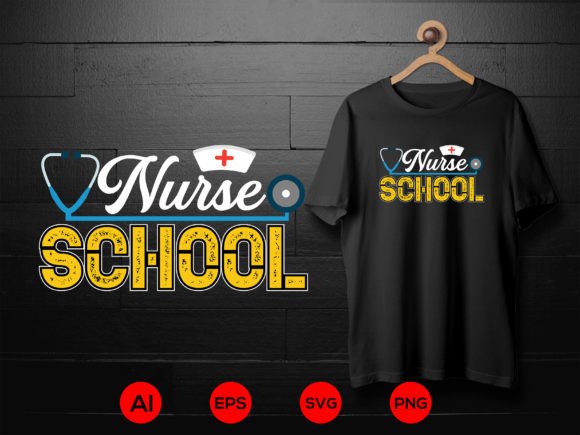 Nurse T-shirt Design 02: Graphics for T-Shirt Designs