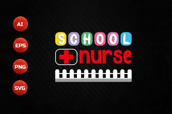 Nurse T-shirt Design 225: A Pro's Take on School Nurse Embroidery