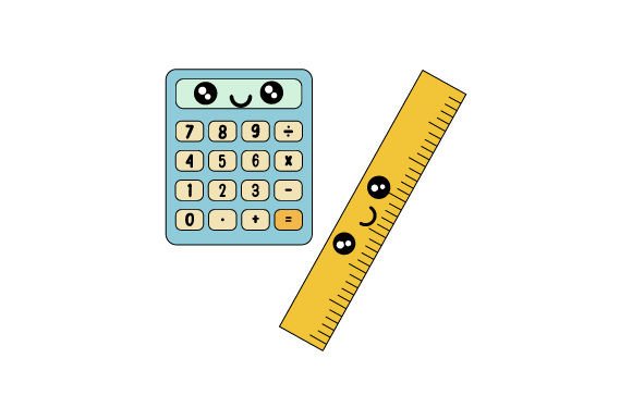 Review: Calculator and Ruler Kawaii Embroidery Design