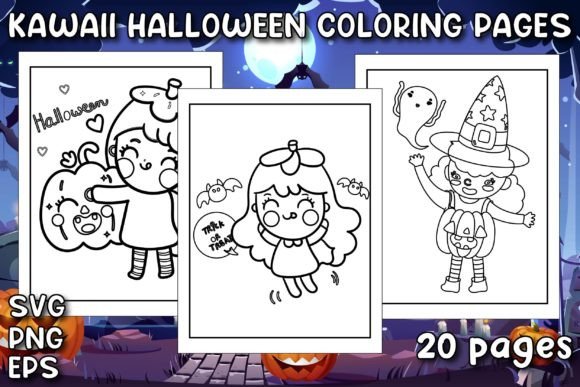 Reviewing Kawaii Halloween Coloring Pages Vol-1 for Stitchers