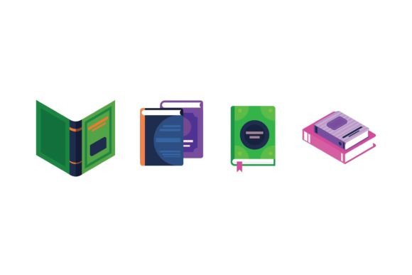 School Books Elements: Graphics & Illustrations