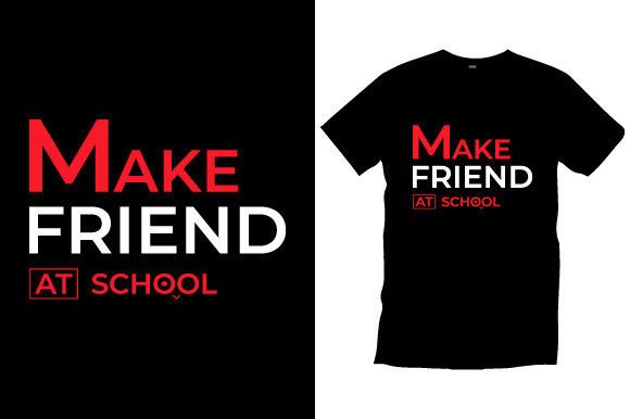 School Typography Graphics for T-Shirt Designs